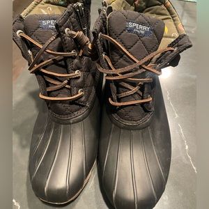 Sperry Boots - BLACK - size 8.5